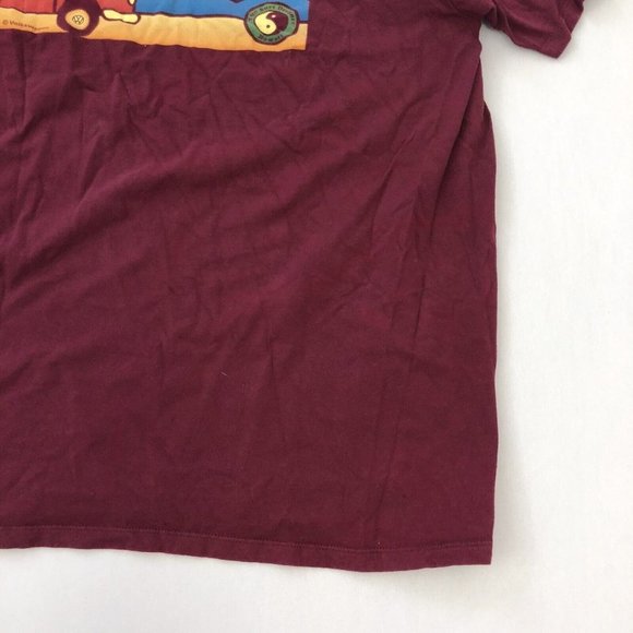 T&C Surf Design Adult Shirt L Burgundy Short Sleeve Crew Neck Size L Men's - Picture 9 of 14